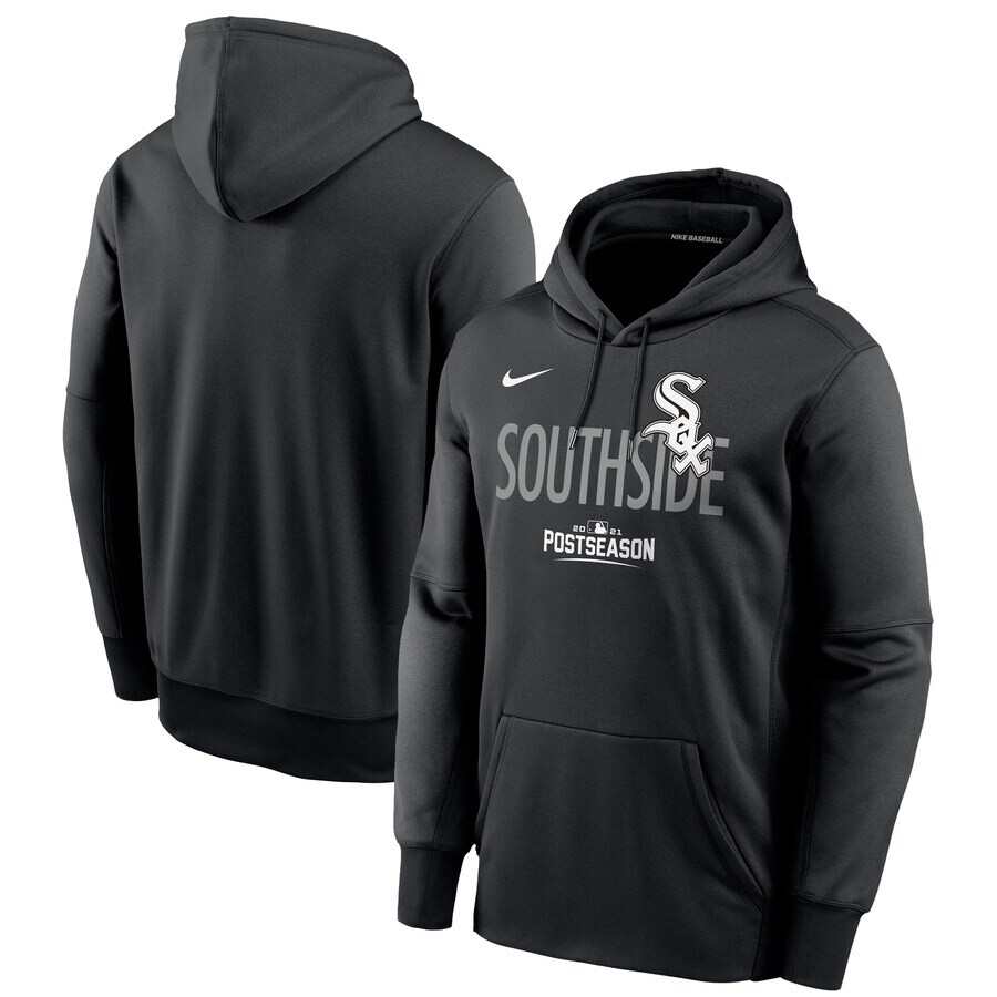 Chicago White Sox Nike Post Season 2021 Black Hoodie Dri Fit NWT Youth L  14/16