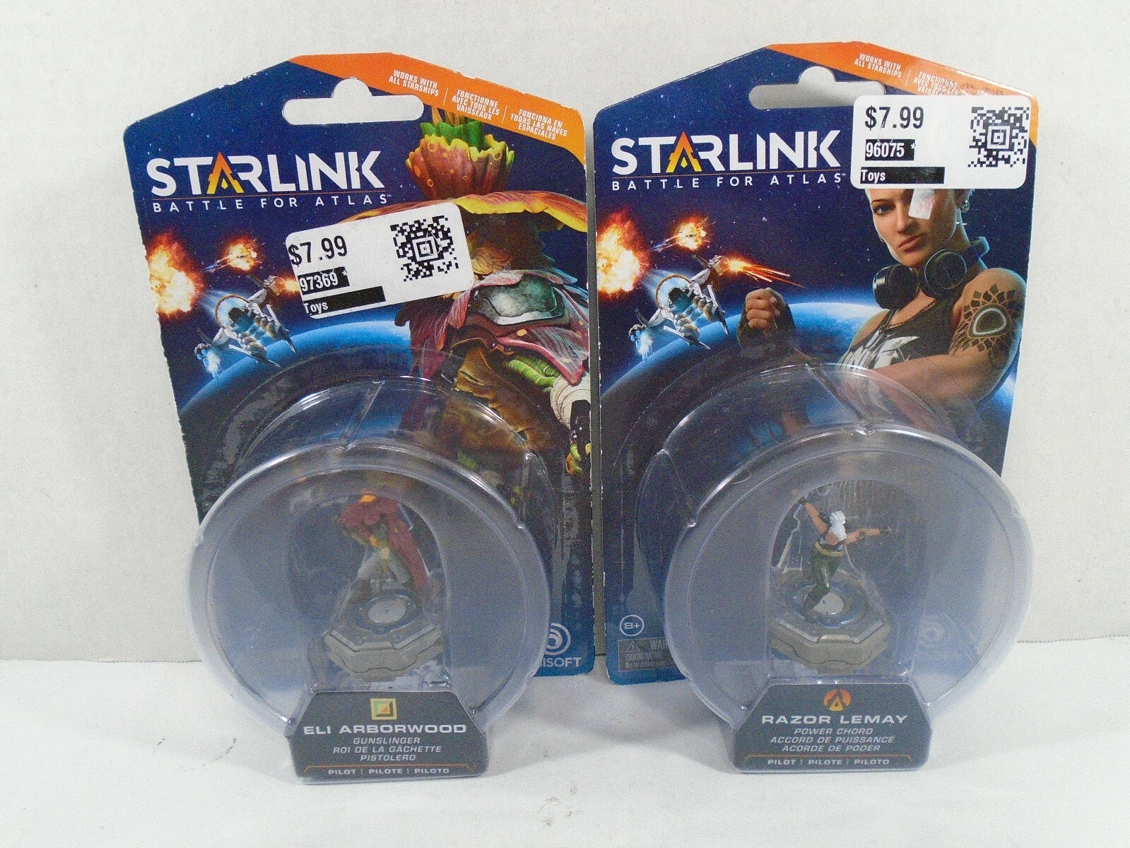 2018 UBISOFT--STARLINK BATTLE FOR ATLAS--EJI ARBORWOOD & RAZOR LEMAY FIGURES