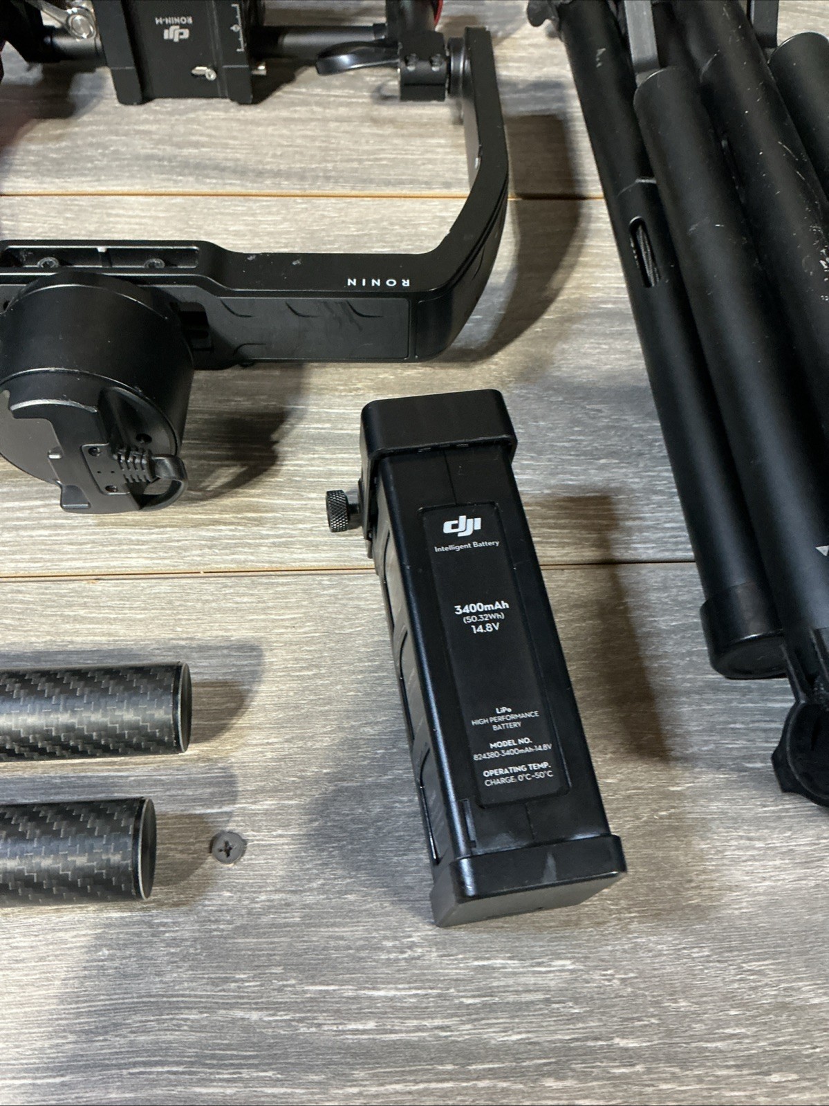 DJI Ronin M Gimbal Camera Stabilizer With Battery Remote Stand - Tested No Chrgr