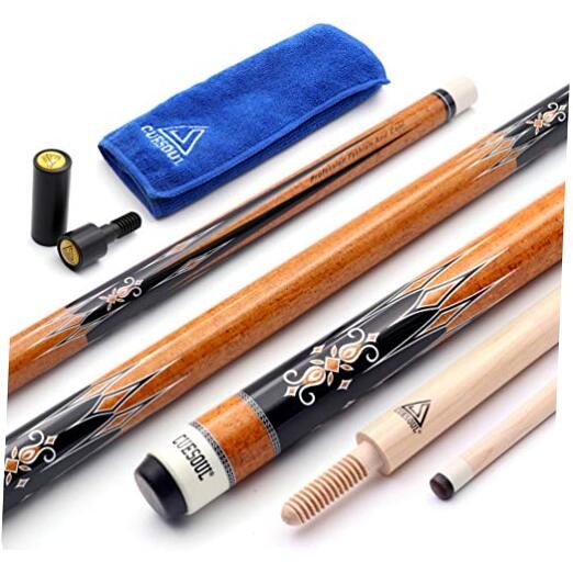 3 Cushion Carom Billiard Cue Red 56inch Weight 18oz,Wooden Joint System K-King