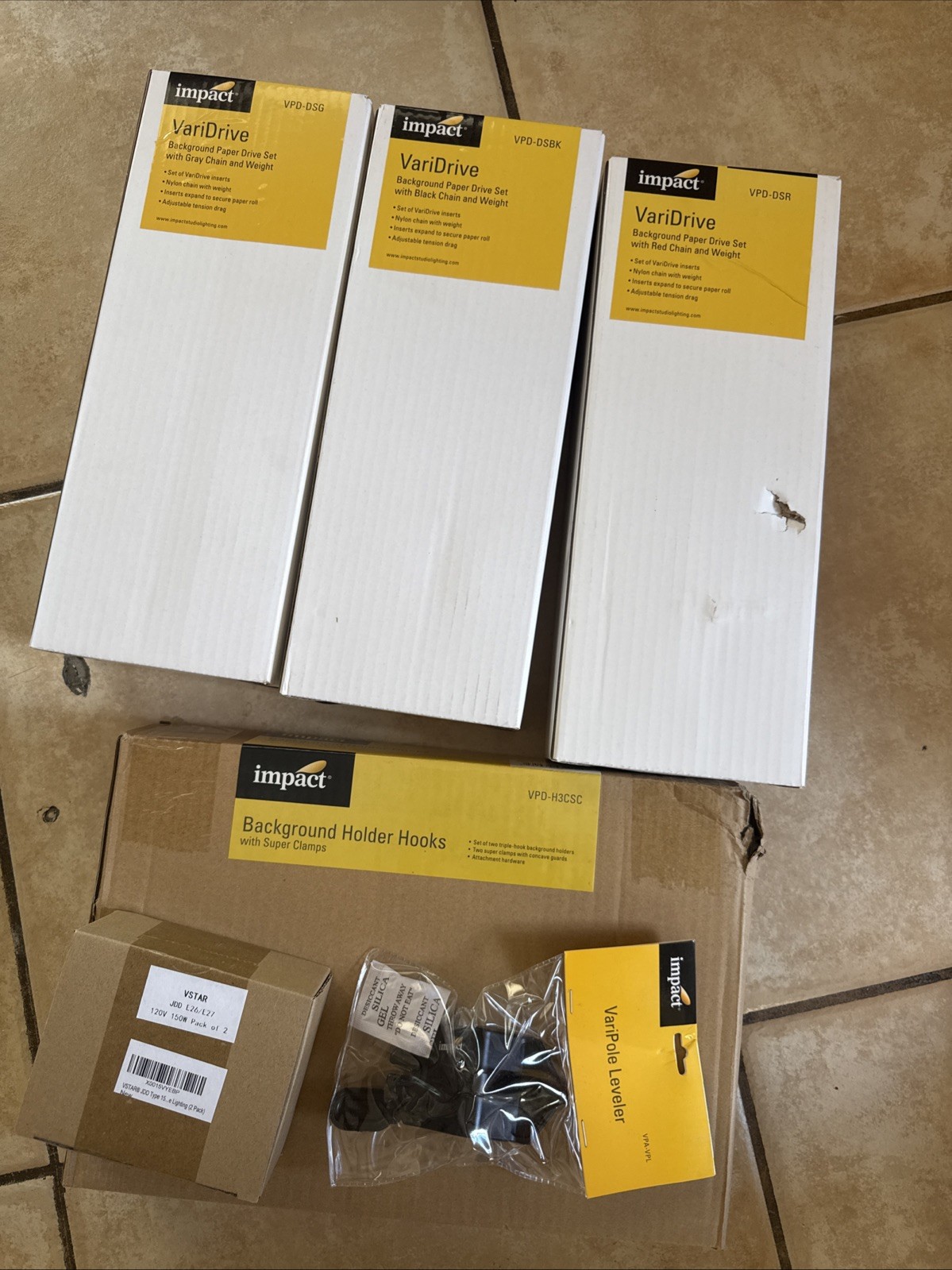 Varidrive Set And Wall Bracket New In Boxes Photography Background Paper Rolls