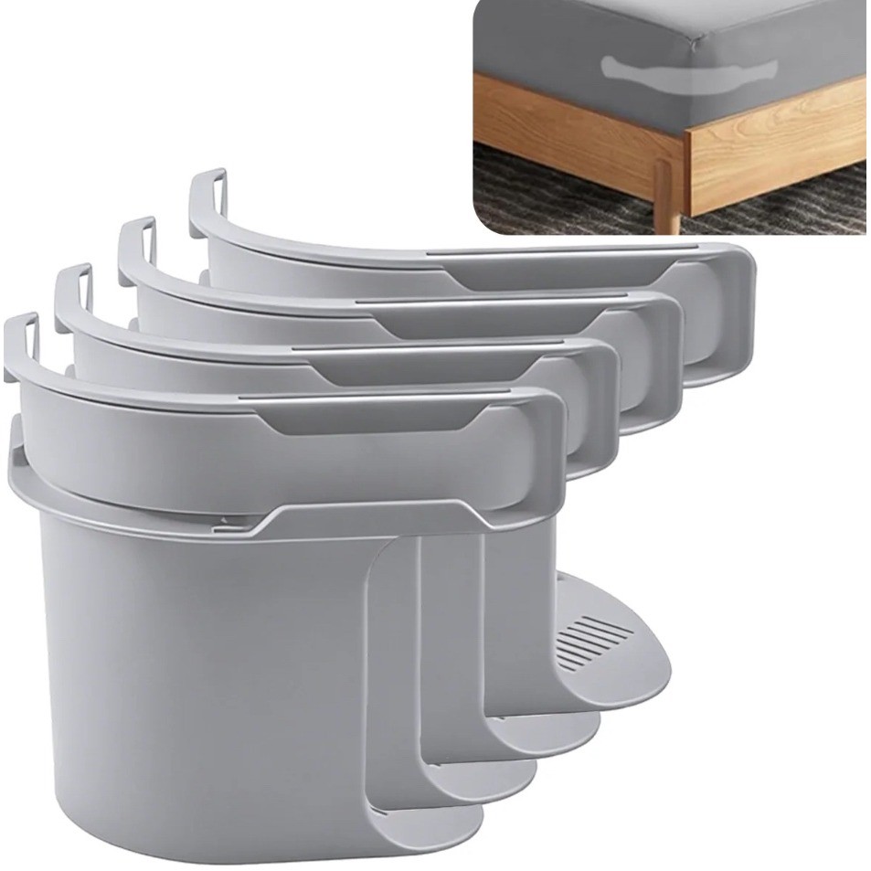 Mattress Slide Stopper Set of 4 Non-Slip Bed Frame m Mattress Stabilizer Gray