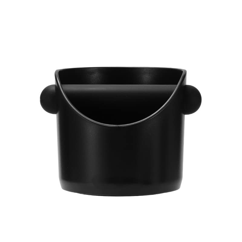 Coffee Knock Box, 4.6 in, Barista Style Espresso Grounds Inches, Black