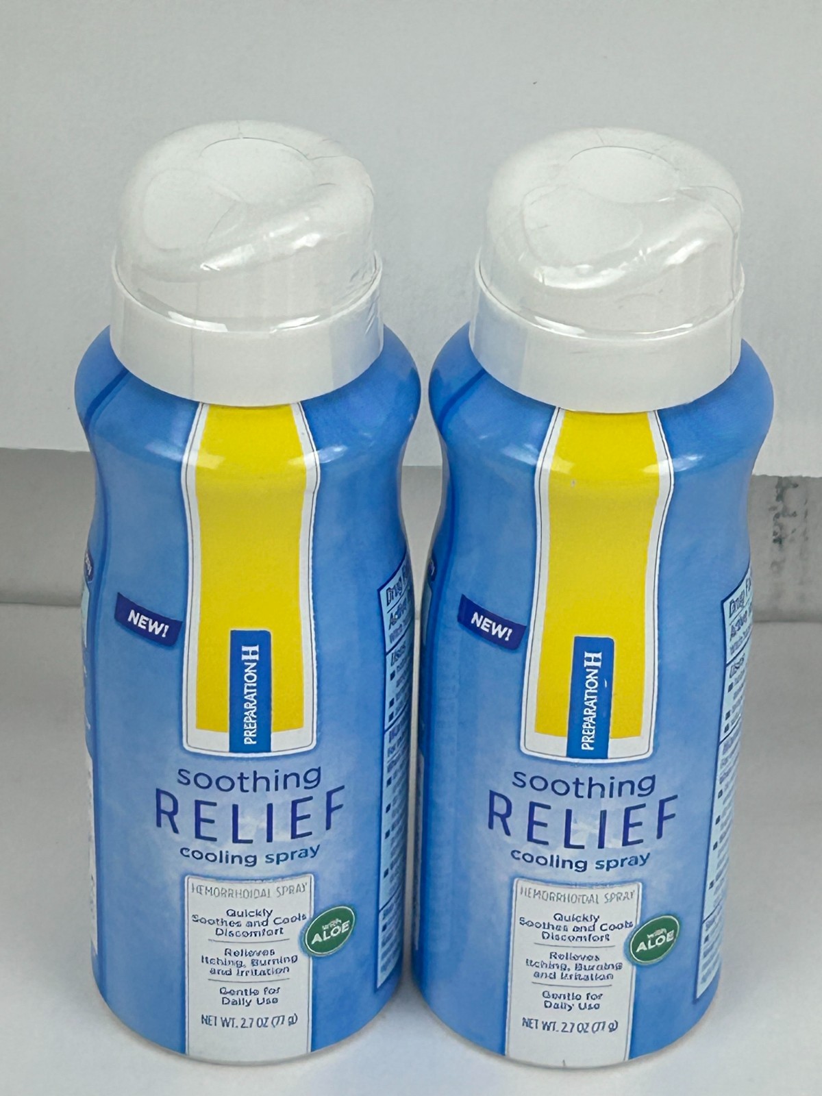 2 Preparation H Soothing Cooling Relief Hemorrhoidal Spray 2.7oz Exp. 12/2026