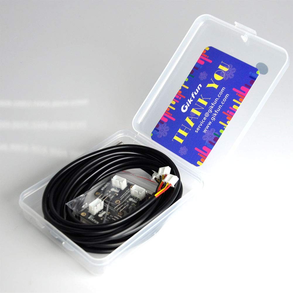 Gikfun DS18B20 Waterproof Digital Temperature Sensor with Adapter Module for Ard