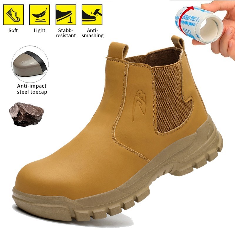 Mens Boots Steel Toe Shoes Work Boots Safety Shoes Botas De Trabajo Para Hombre