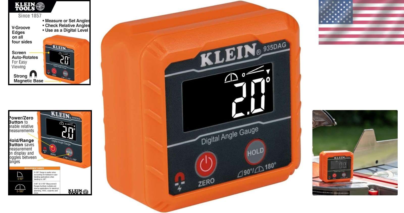 Precision Digital Level and Angle Gauge with High-Visibility Display & Magnets