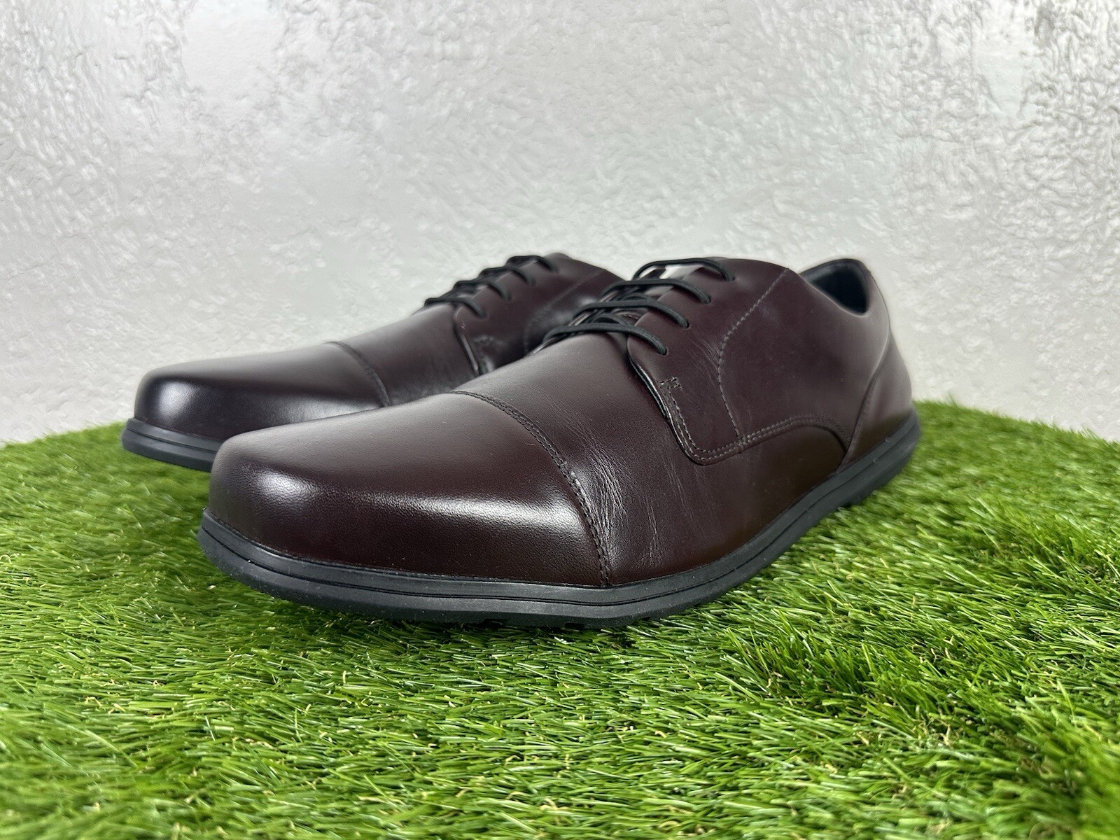 Birchbury Brenston barefoot dress shoes brown men size 12 minimalist slip-on