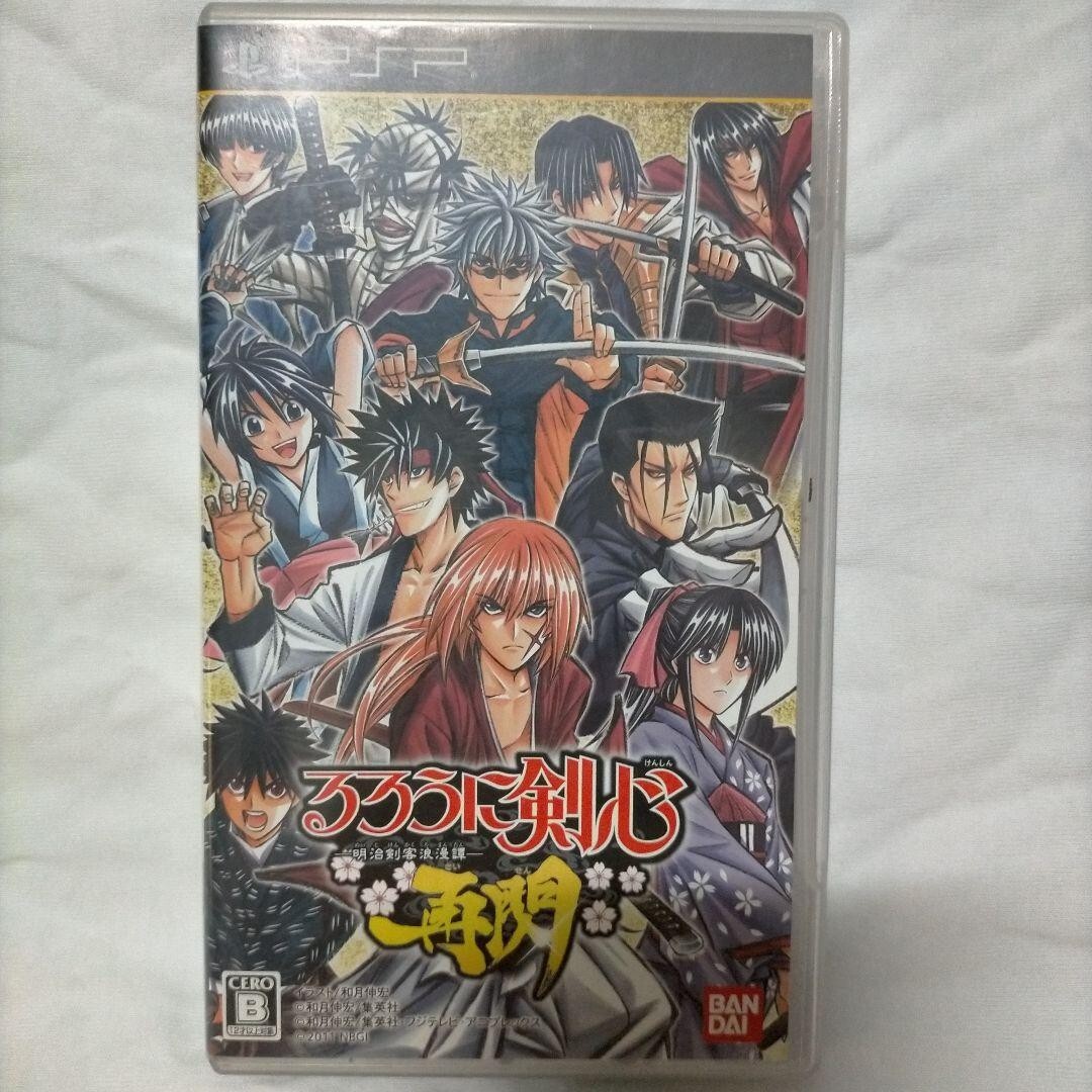 USED Rurouni Kenshin Meiji Kenkaku Romanta Saisen Sony PSP Japan