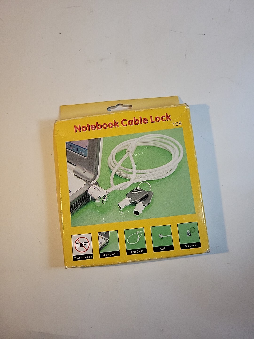 Laptop Computer Lock Security Cable Key Lock for MacBook / PC  NEW