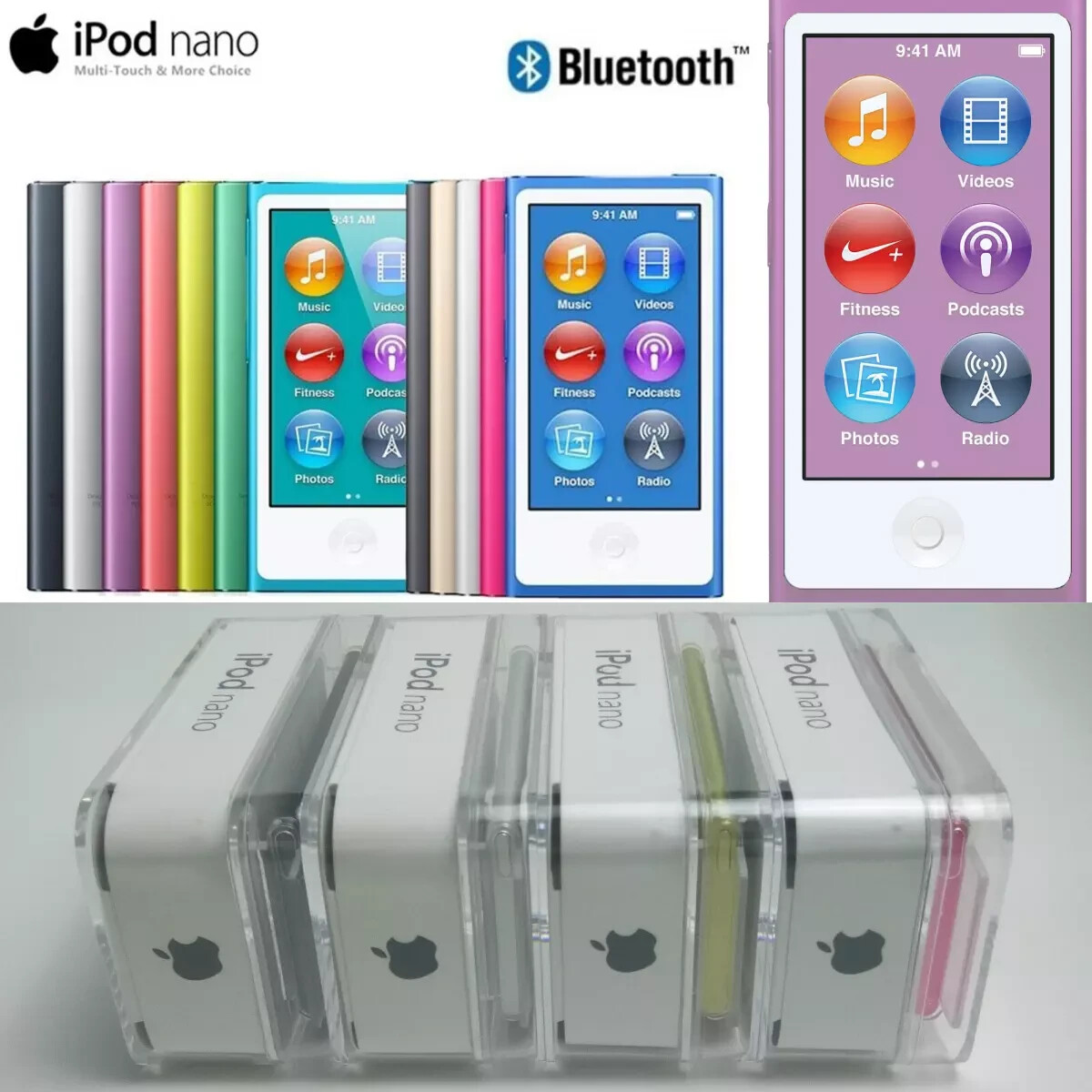 🍎🍎NEW Apple iPod Nano 7th 8th Generation (16GB) MP3-All Colors-Sealed BOX✅✅
