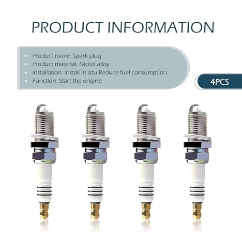 4 PCS Iridium Spark Plugs, High-performance Ignition System Spark Plug,