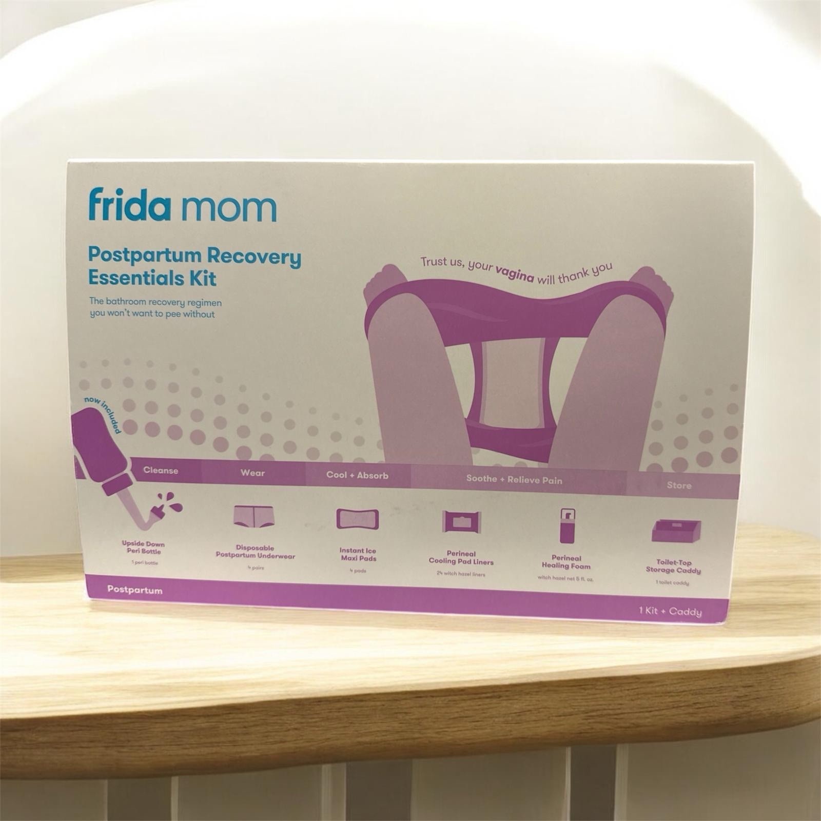 Frida Mom Postpartum Recovery Essentials Kit, Includes Disposable Underwear, Ins