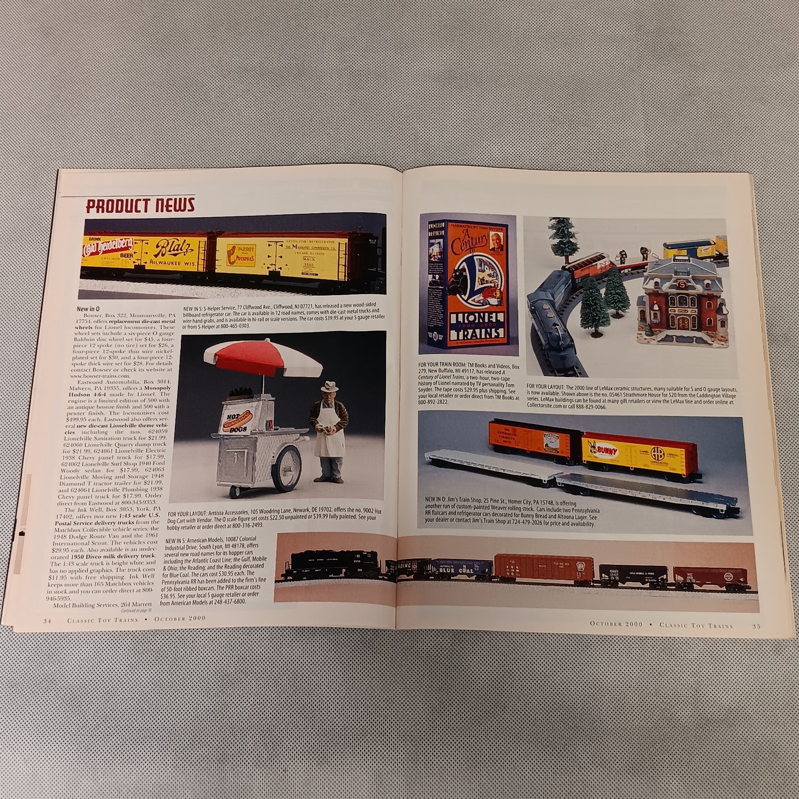 Classic Toy Trains Magazine October 2000