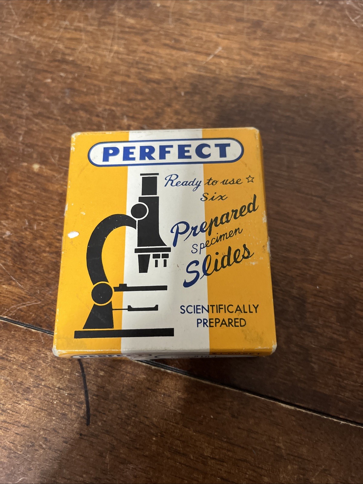 Vintage Box of Perfect Prepared Specimen 5 Slides In Box 810-L Photo Organisms