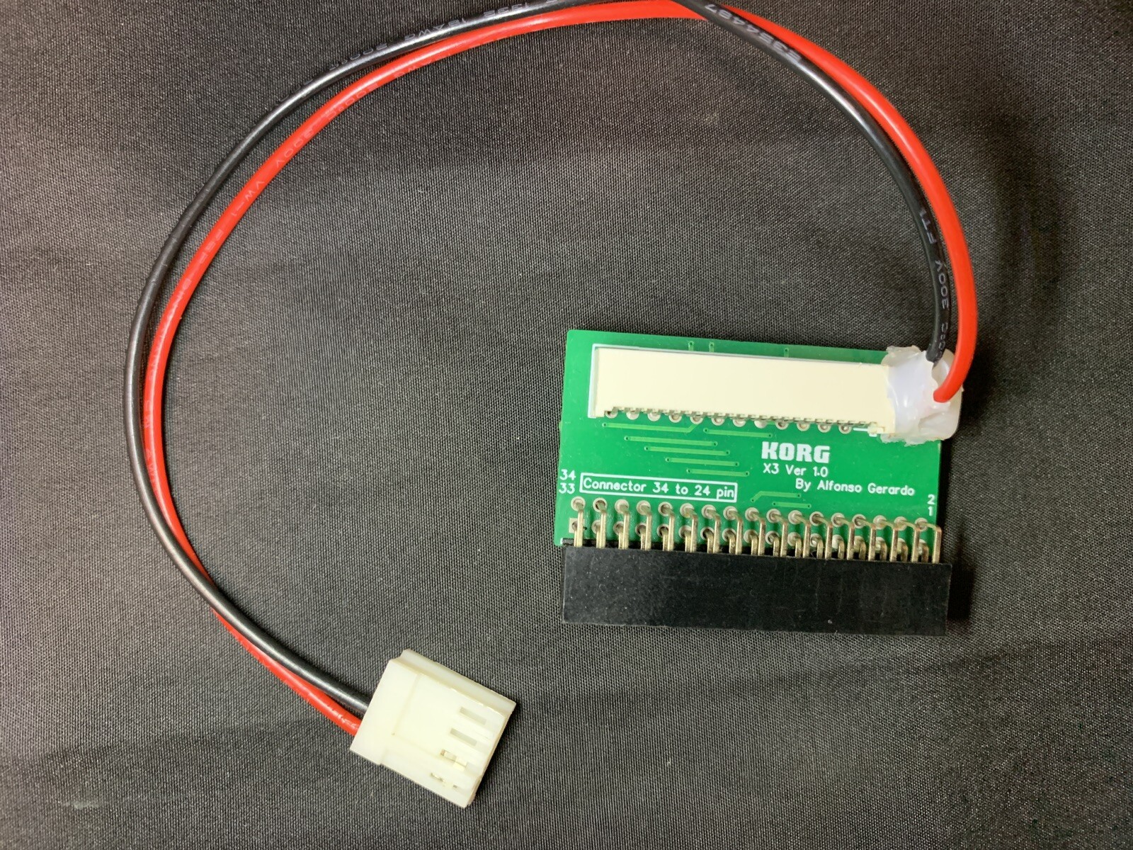 Korg X2 X3 X3R, Gotek Floppy Drive adapter - 24 pin Ribbon to 34 pin v1.0