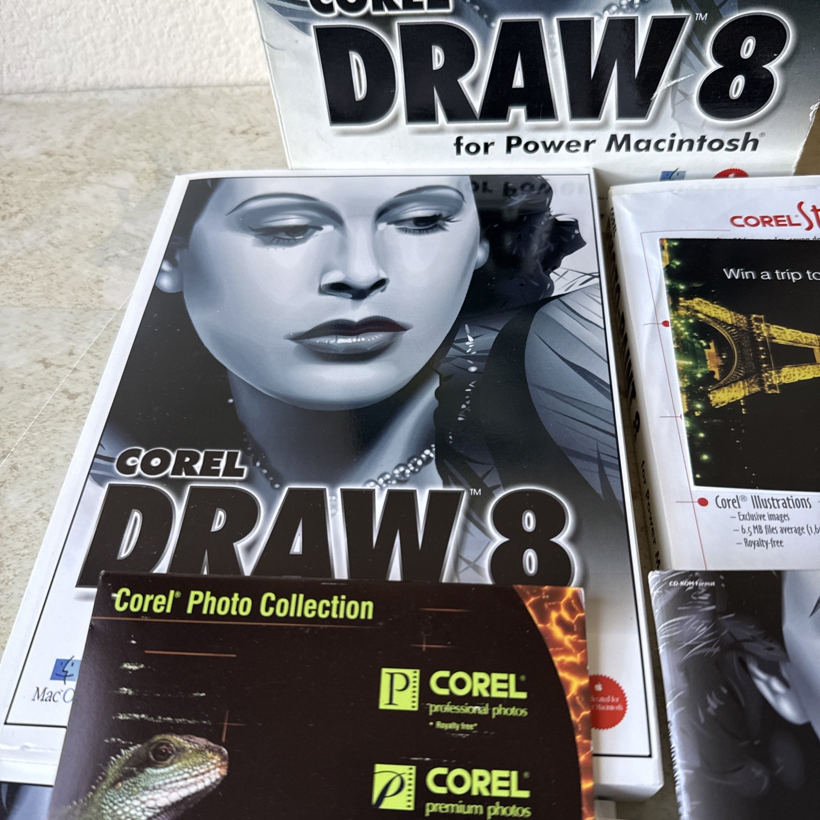 Corel Draw 8 Power Macintosh Software Complete CDs & User Manuals