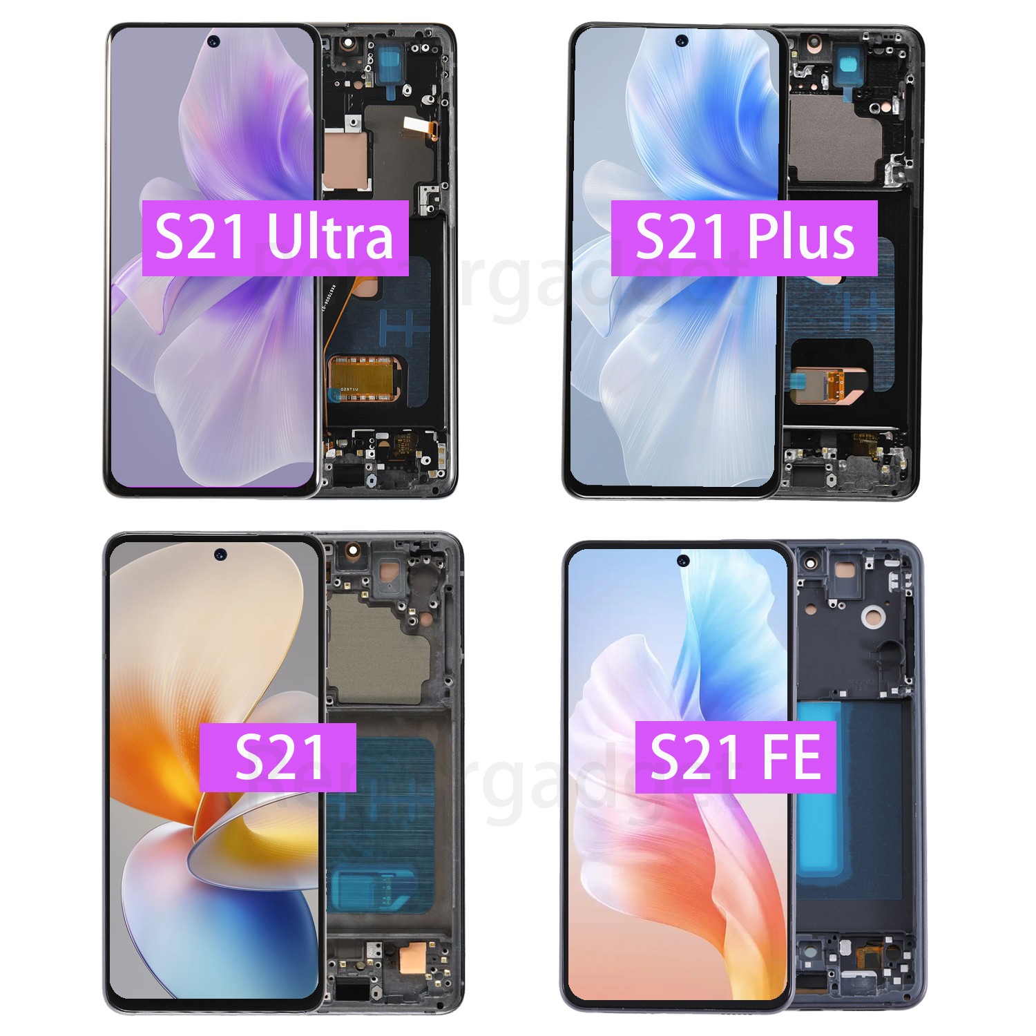 AMOLED For Samsung Galaxy S21 Ultra/S21 FE/S21 Plus Screen Replacement LCD Touch