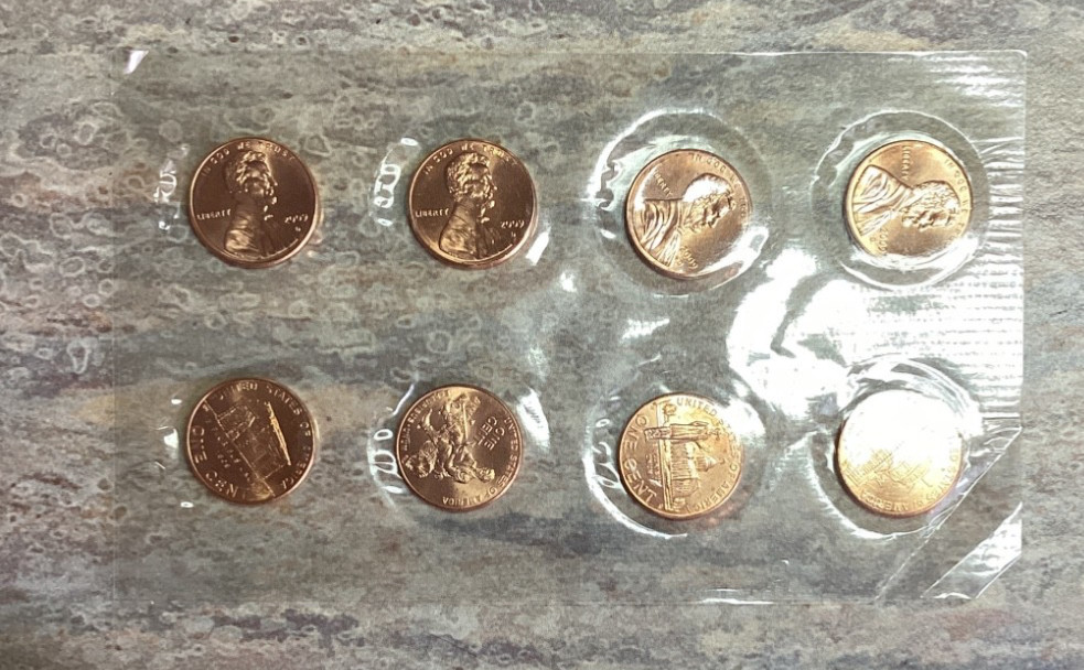2009 P+D lincoln penny set