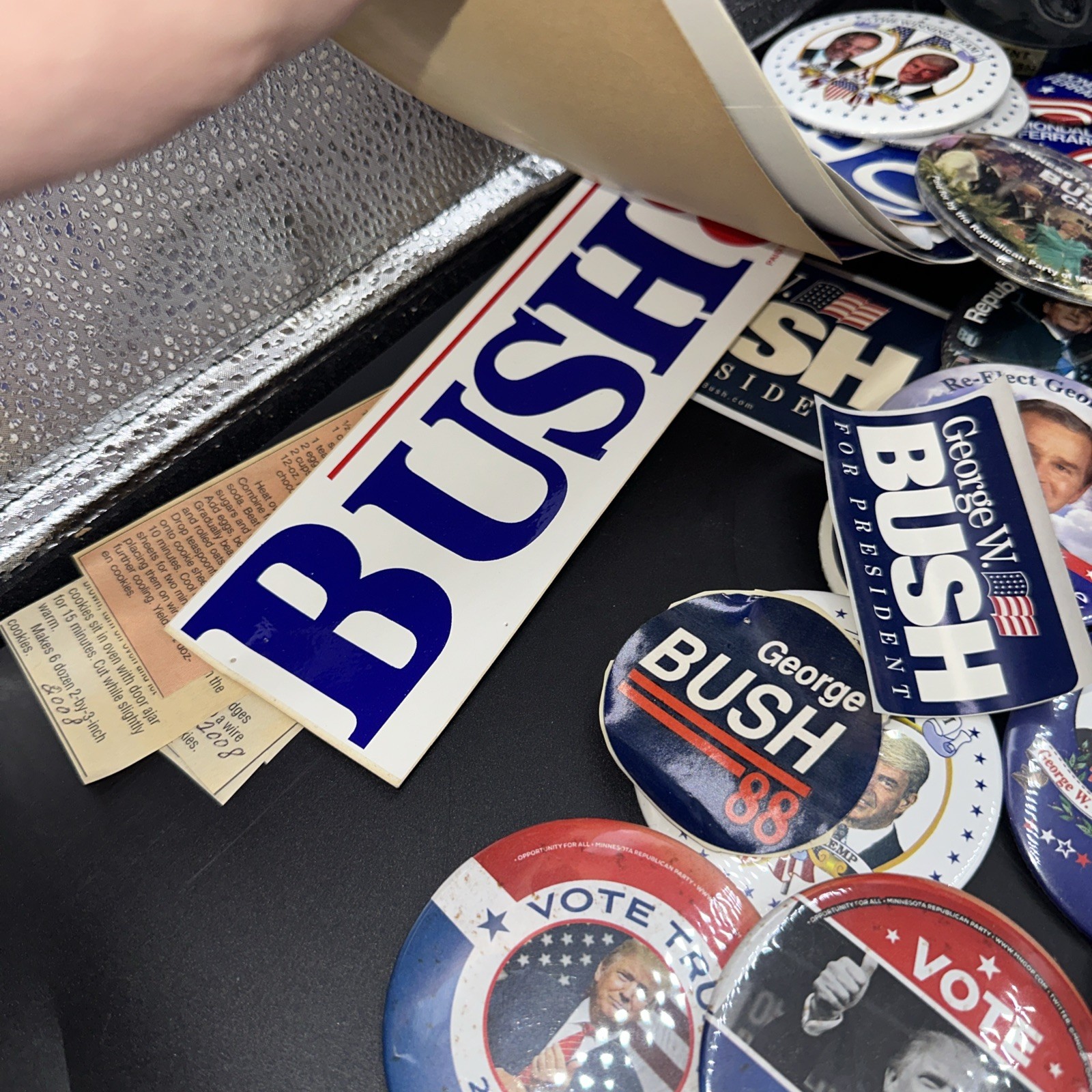 Political Collectibles Buttons Stickers Collection Lot 80’s To 10’s