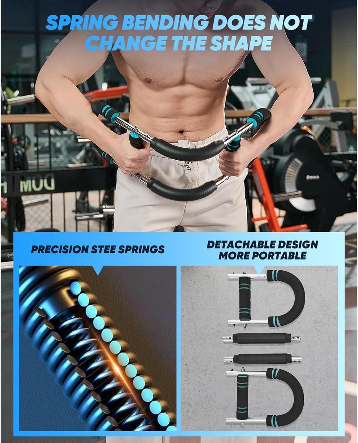 Saker Twister Arm Trainer 40-100lb Adjustable Chest Workout Equipment Power