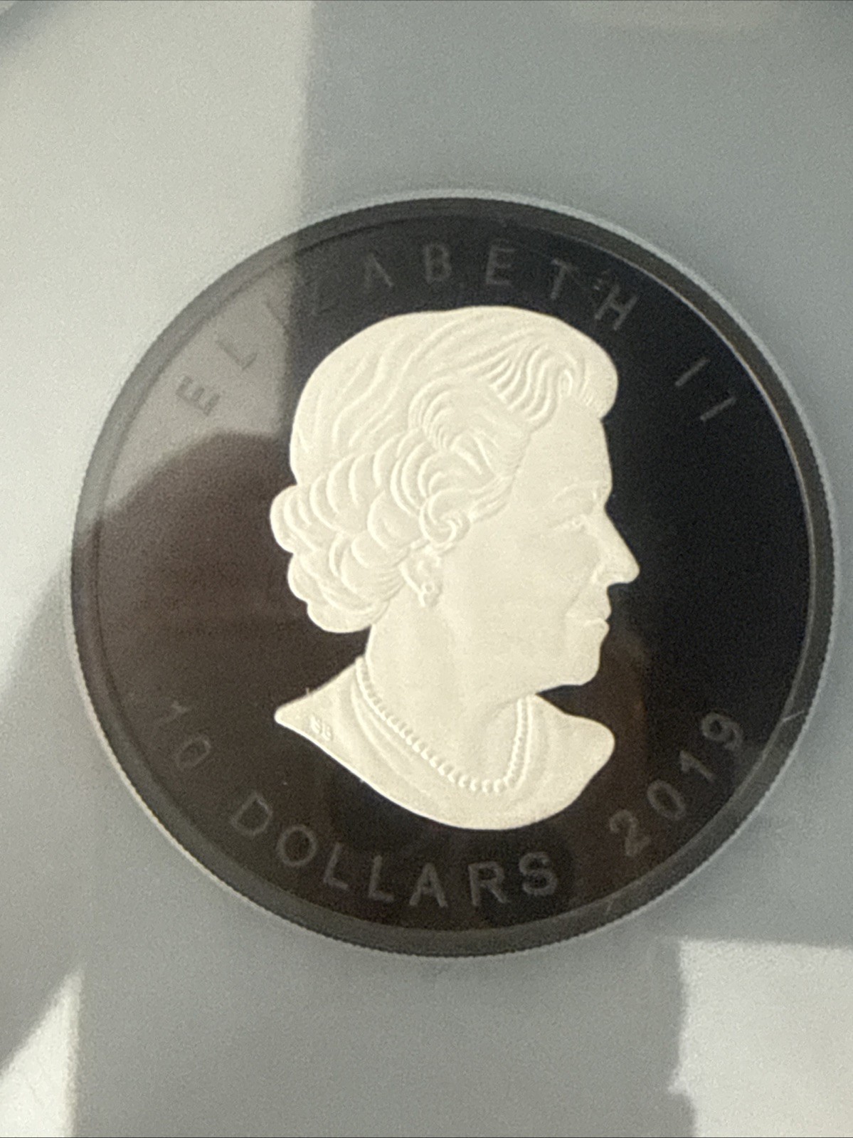 2019 Canada $10 Silver Maple Leaf Rhodium Plated PF70