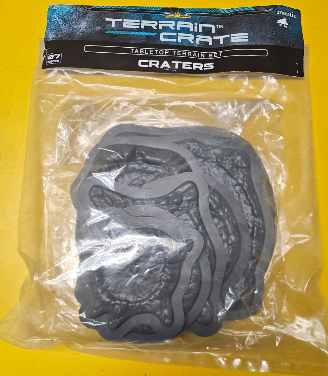 Terrain Crate Mantic Craters Tabletop Terrain Set 7 Pieces New Sealed