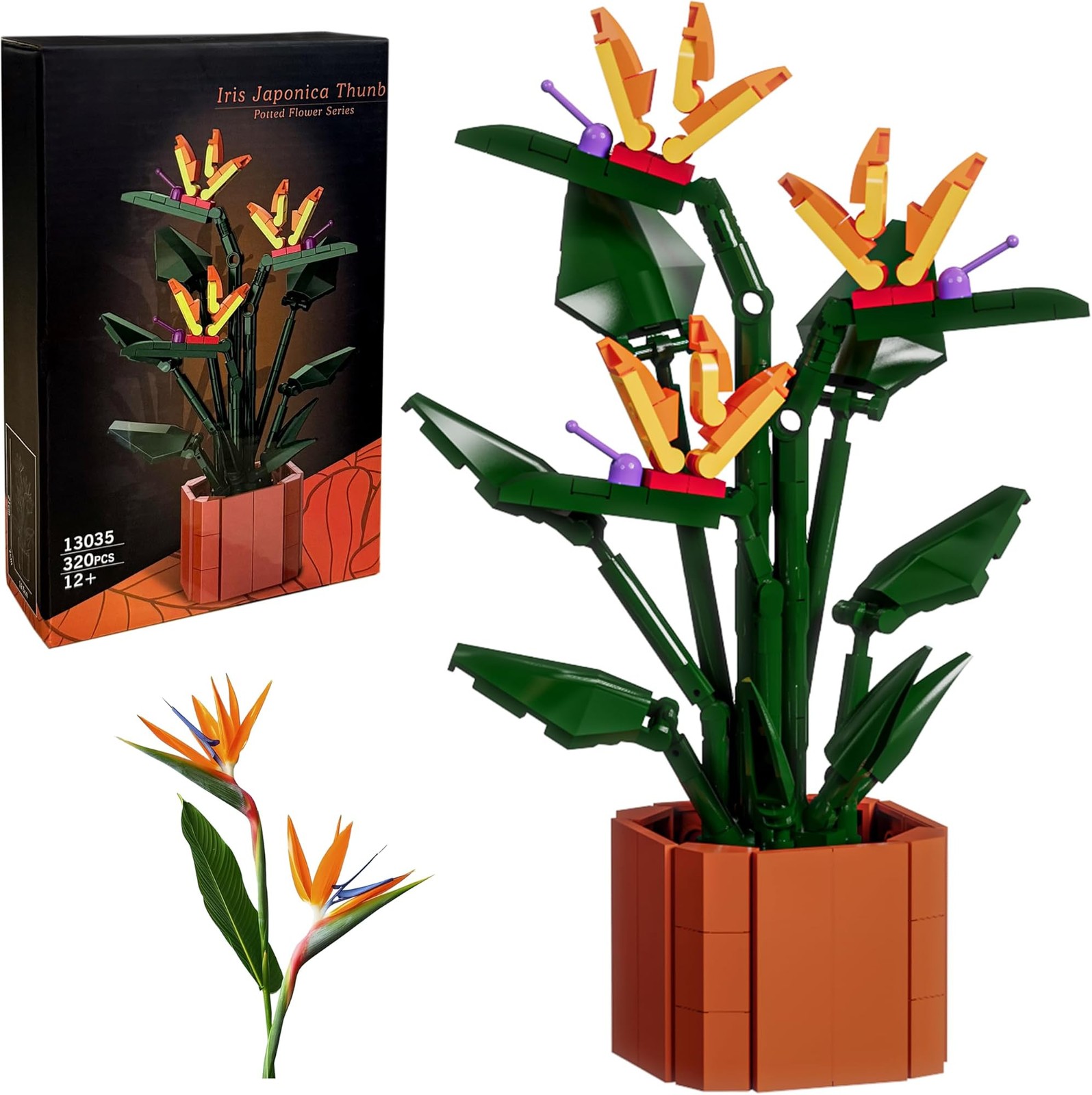 Bird of Paradise Flowers Building Blocks Set Ideal for Teens and Adults | 320...