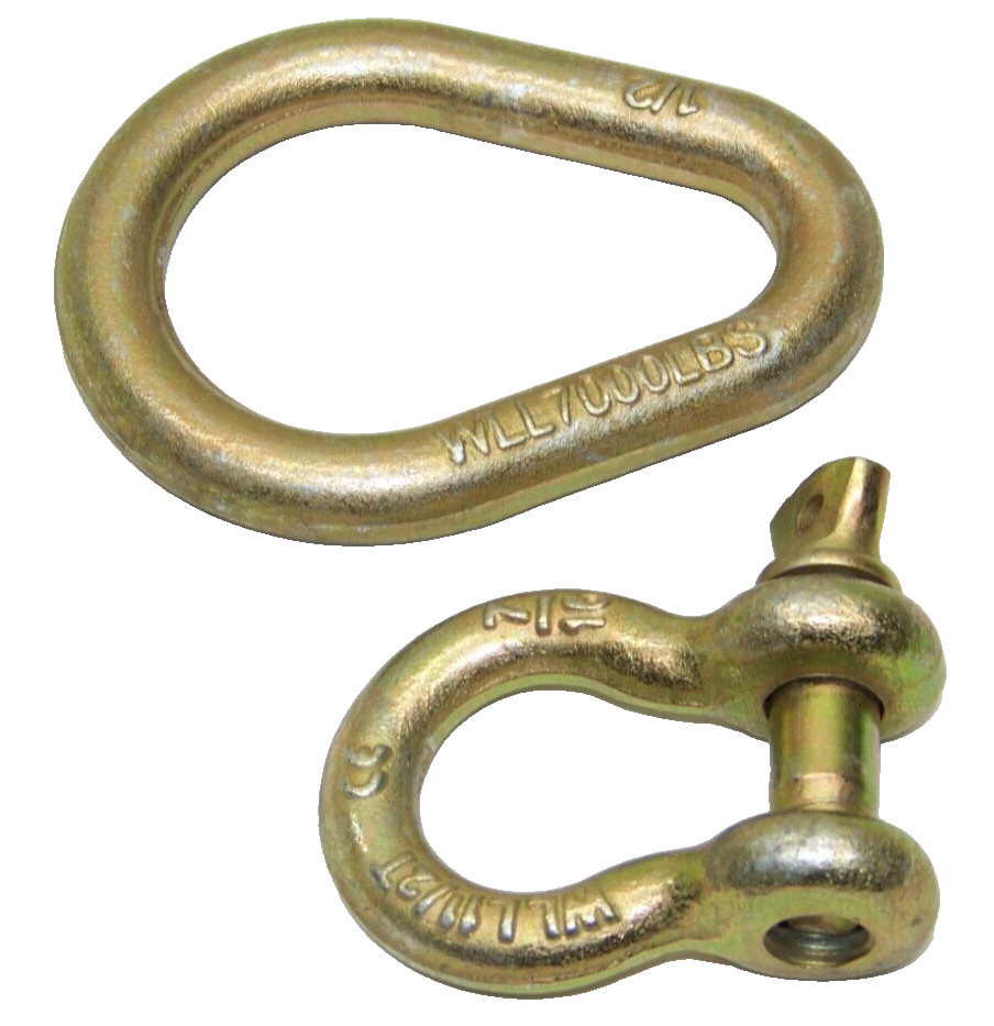 Replacement Parts 7/16" Screw Pin Shackle & 1/2" link for G Style Clamp  Puller