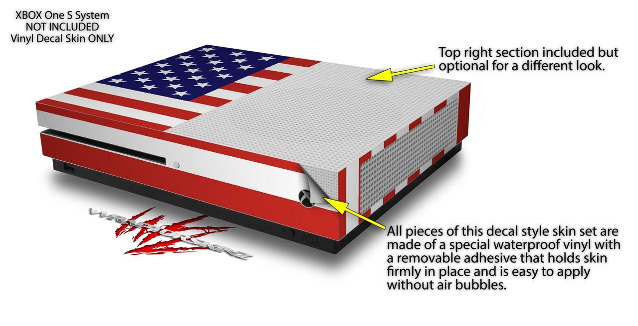 Skin XBOX One S Console Controller USA American Flag 01