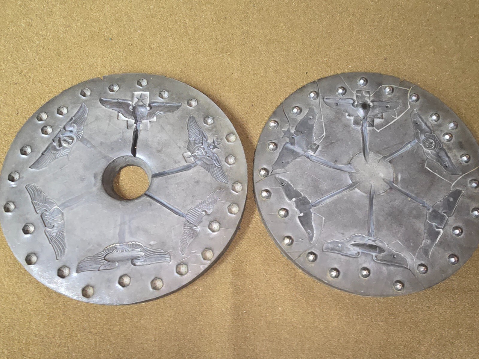 Vintage Spin Cast Molds for Military Wings Pins Circa 1960's