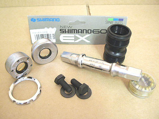 New-Old-Stock Shimano 600EX "Cup-n-Cone" Bottom Bracket...68x116mm