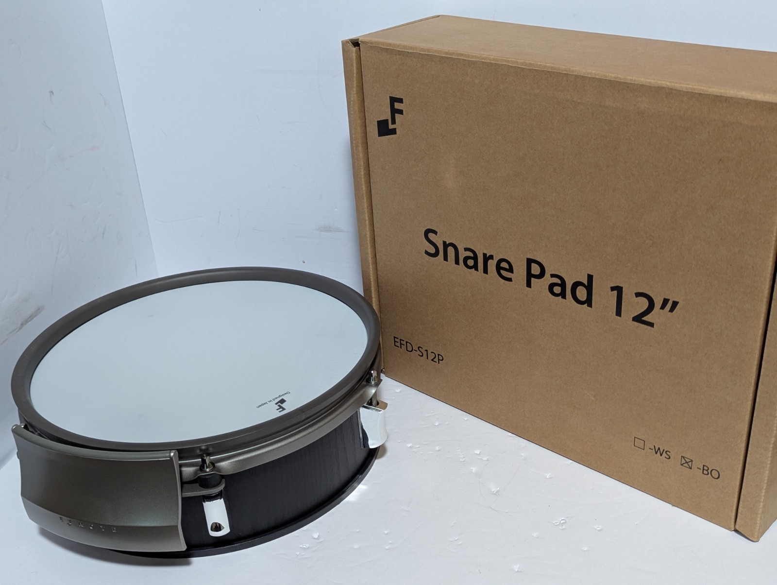 Efnote 3X series 12" Electronic Snare Drum EFD-S12P Three Zone Black Oak