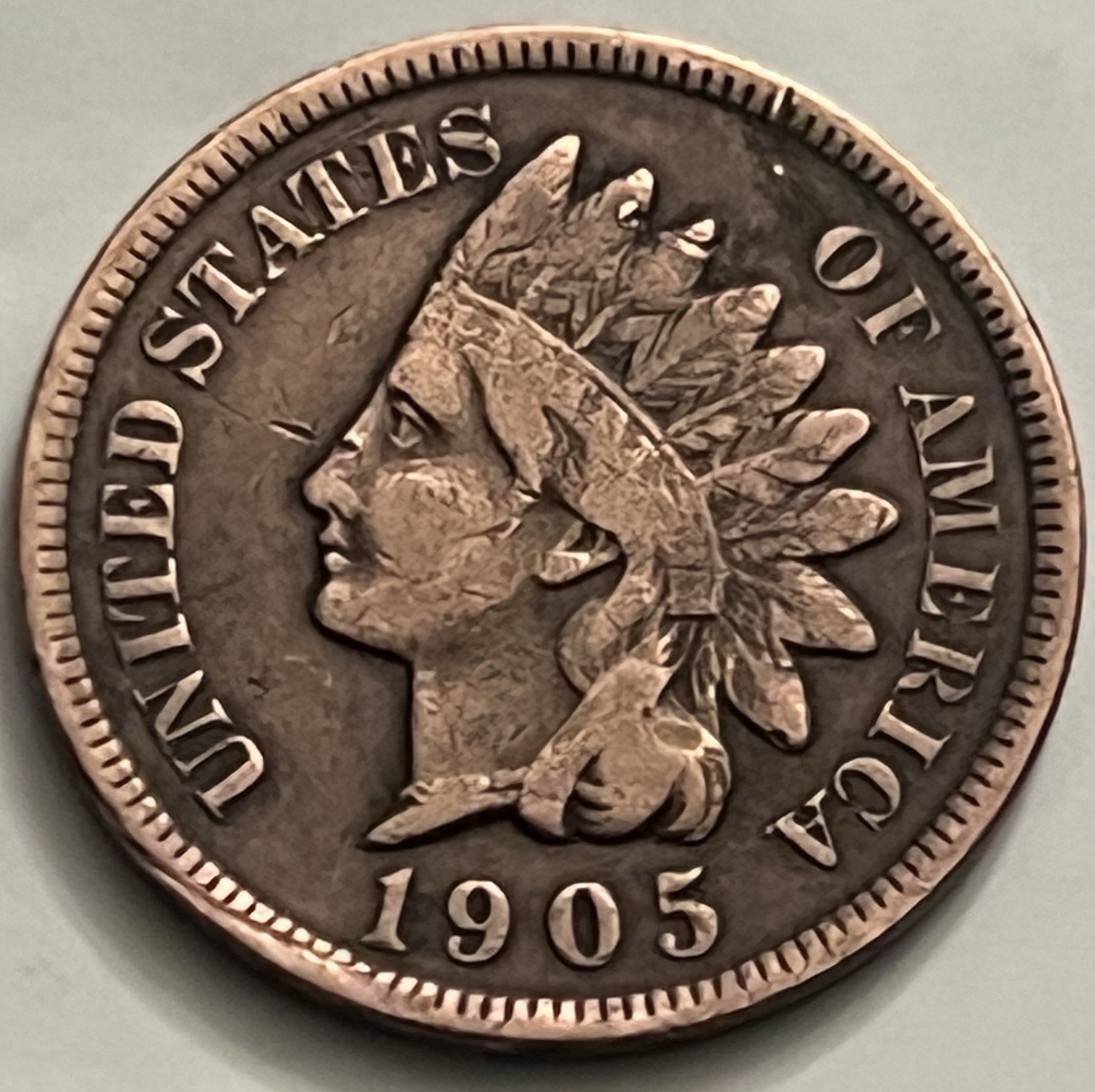 1905 Indian Head Cent BN438 VG