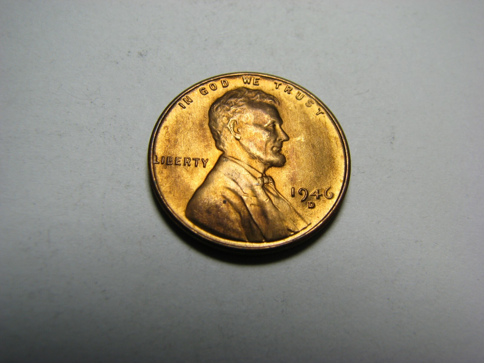 1946-D Lincoln Wheat Cent About Uncirculated