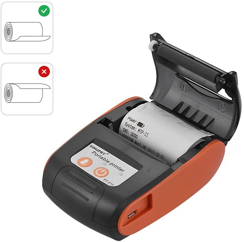 Portable Thermal Printer Handheld 58mm Receipt Printer -2 printhers