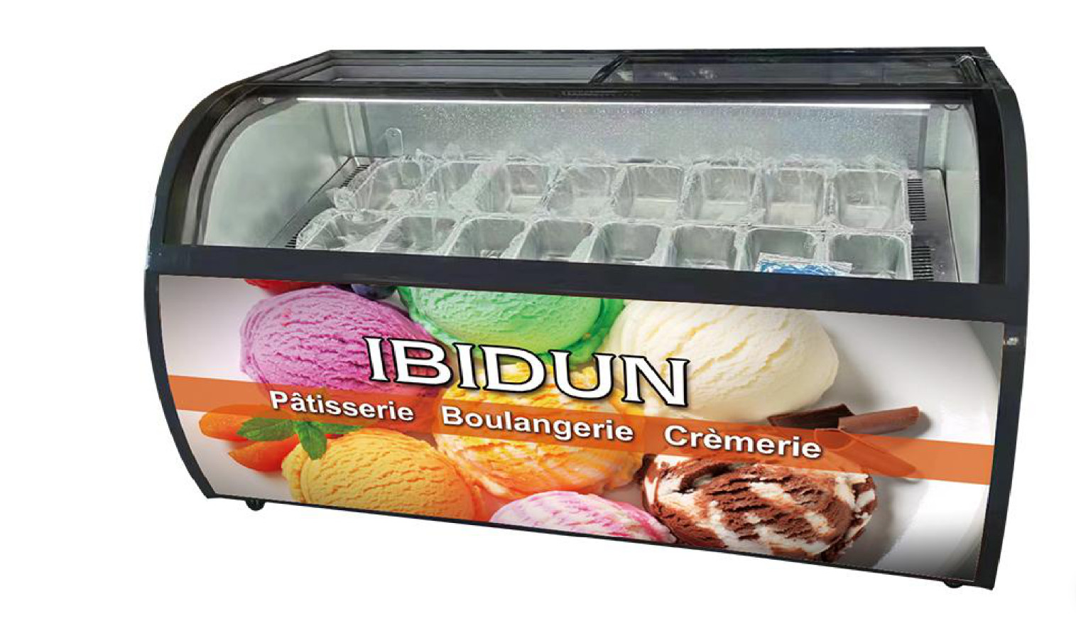16 Tray Commercial Stainless Steel Ice Cream Gelato Popsicle Freezer