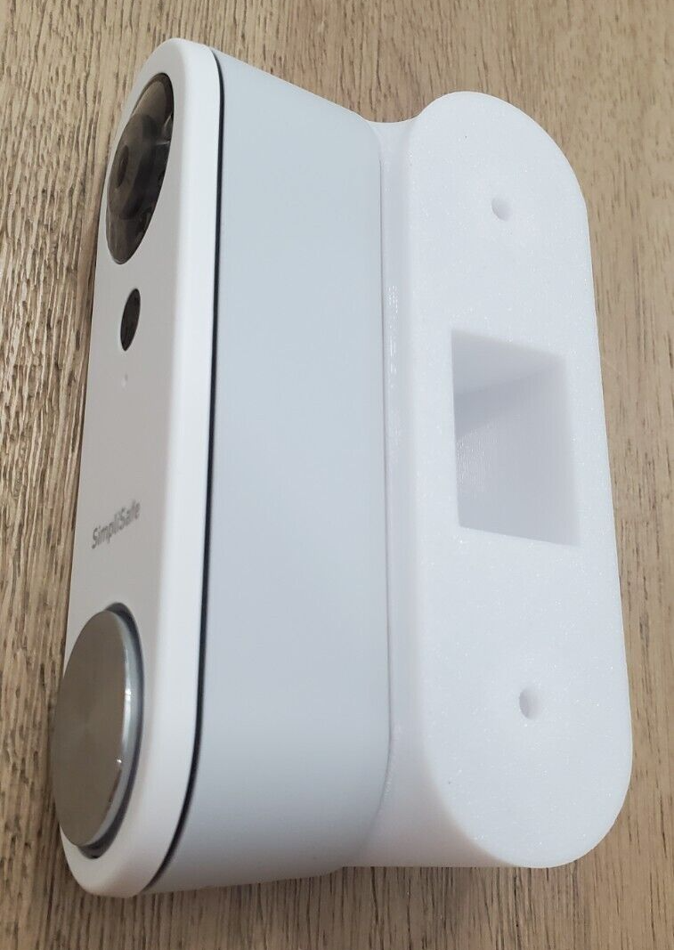 SimpliSafe Video Doorbell Angle Mount Bracket Holder Wedge 90 Degree 3D Printed