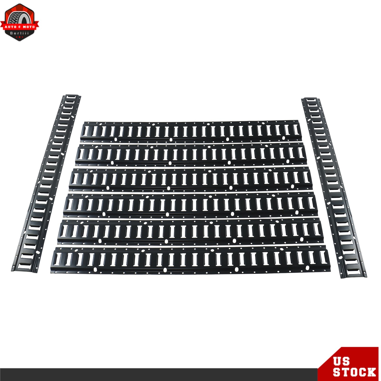 8 Pack Black Secure Cargo 4' E Track Tie Down Enclosed Trailer For Van Truck