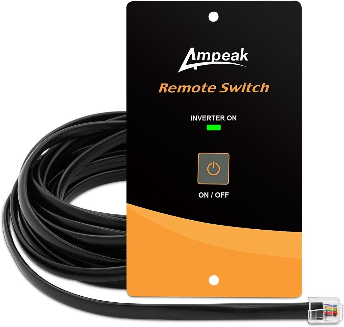 AC Power Inverter Remote On/Off Switch with 20 Ft Cable Push Button Switch LE...