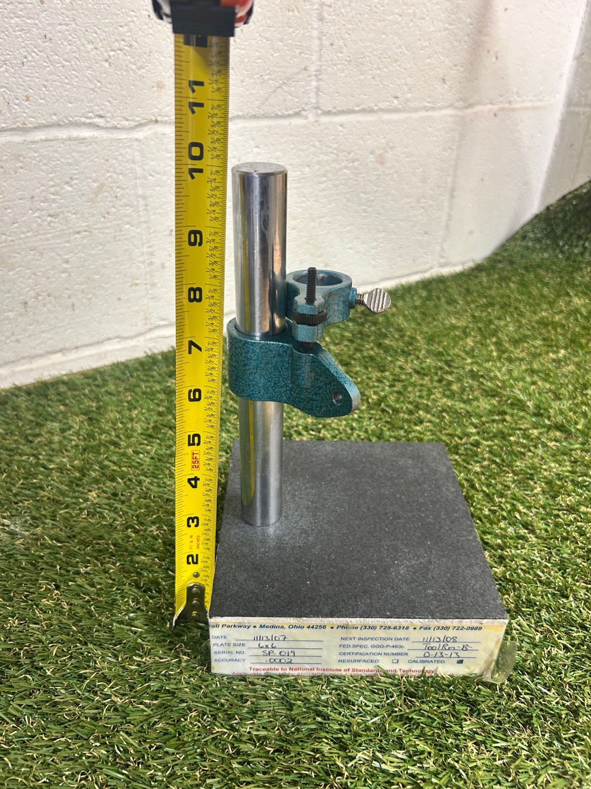 6'' x 6'' x 2'' Granite Surface Check Comparator Stand Base (3 Available)