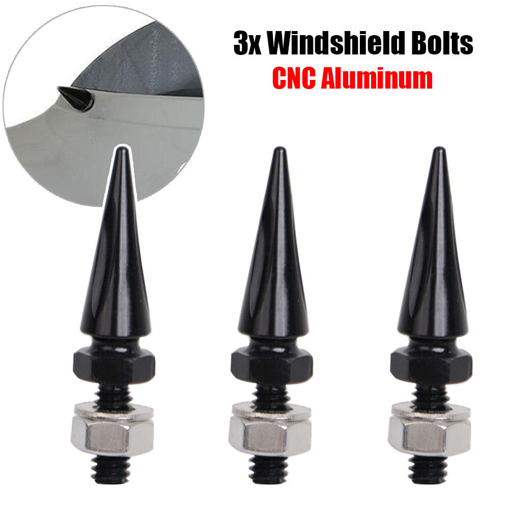Black CNC Fairing Windshield Screws Bolts For Harley Electra Glide Ultra Classic