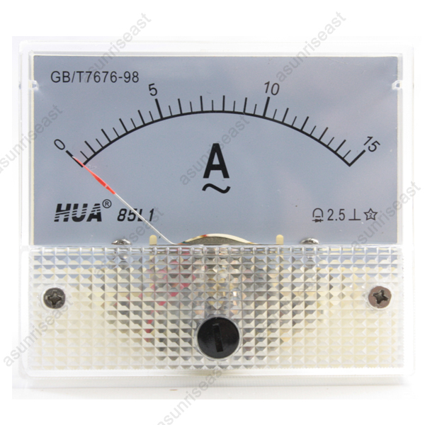 1 × AC15A Analog Panel APM Current Meter Ammeter Gauge 85L1 AC0-15A
