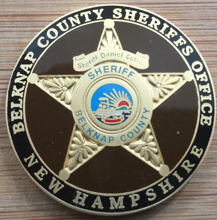 Belknap County New Hampshire - Sheriff Daniel Colins "SHERIFF'S"  challenge coin