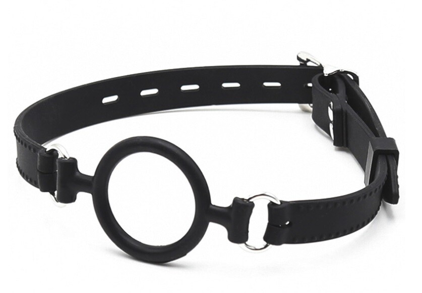 Silicone Open Mouth Gag Bondage Restraints O Ring Gag Plug BDSM Slave Roleplay