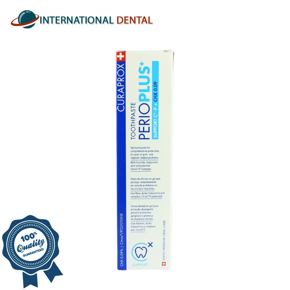 Curaprox Perio Plus Toothpaste CHX 0.09% 75ml Gum Care Support Dental Paste