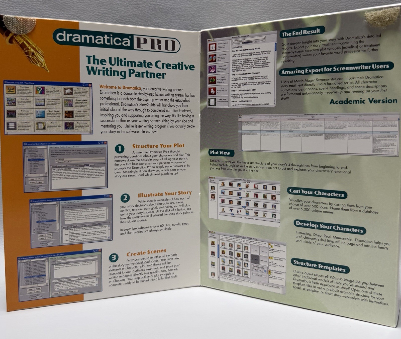 Dramatica Pro Version 4 Academic Creative Writing Software Mac Windows PC Boxed