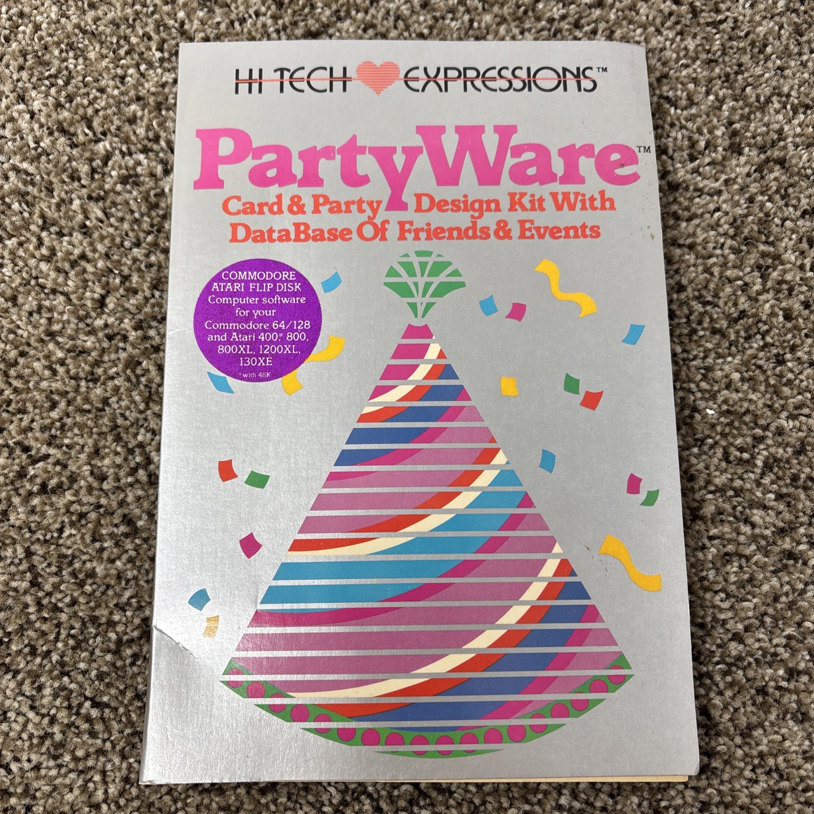 Hi Tech Expressions Party Ware, Party supplies maker, Commodore 64 atari 400