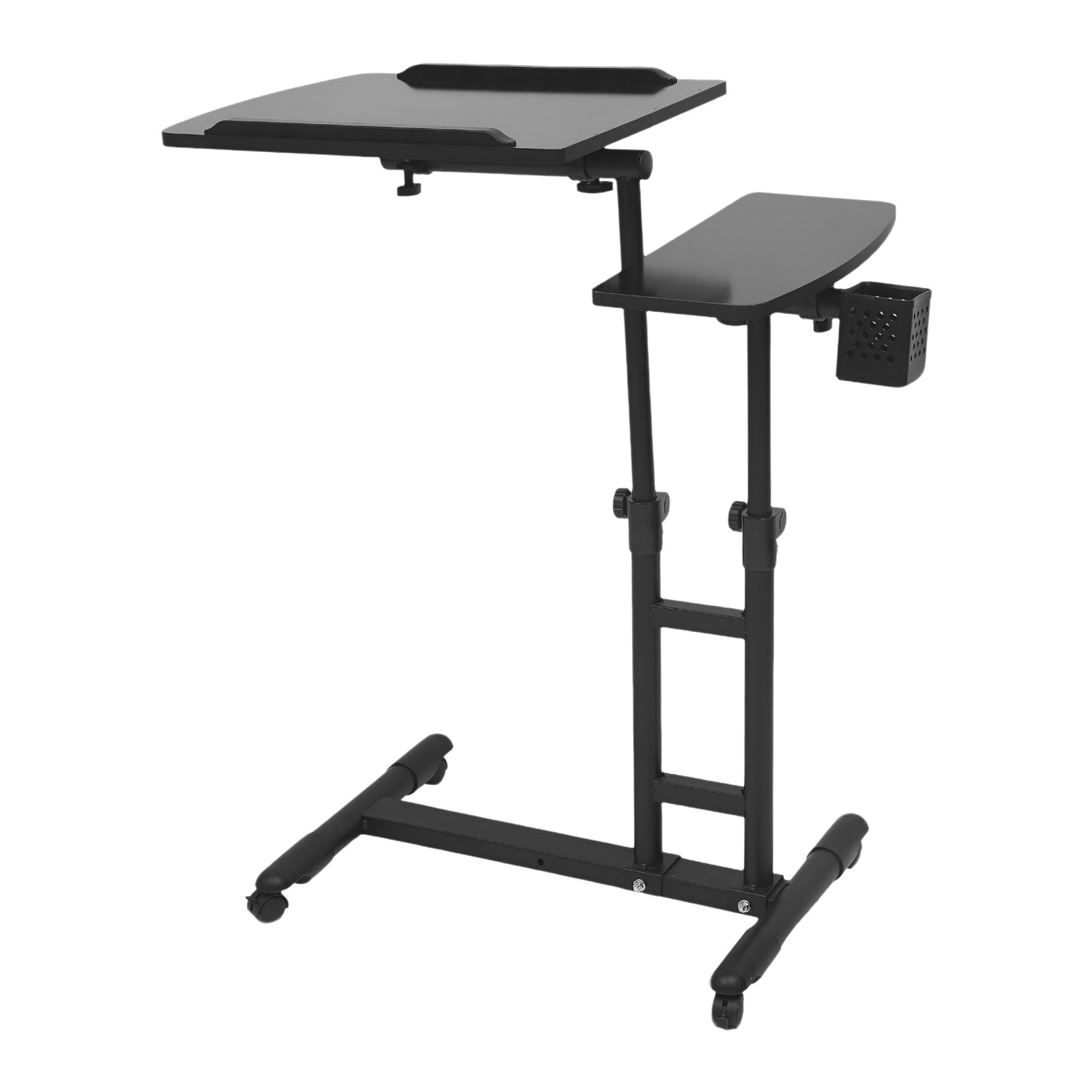 Side Table With Wheels Height Adjustable Computer Table Writing Table Free Stand