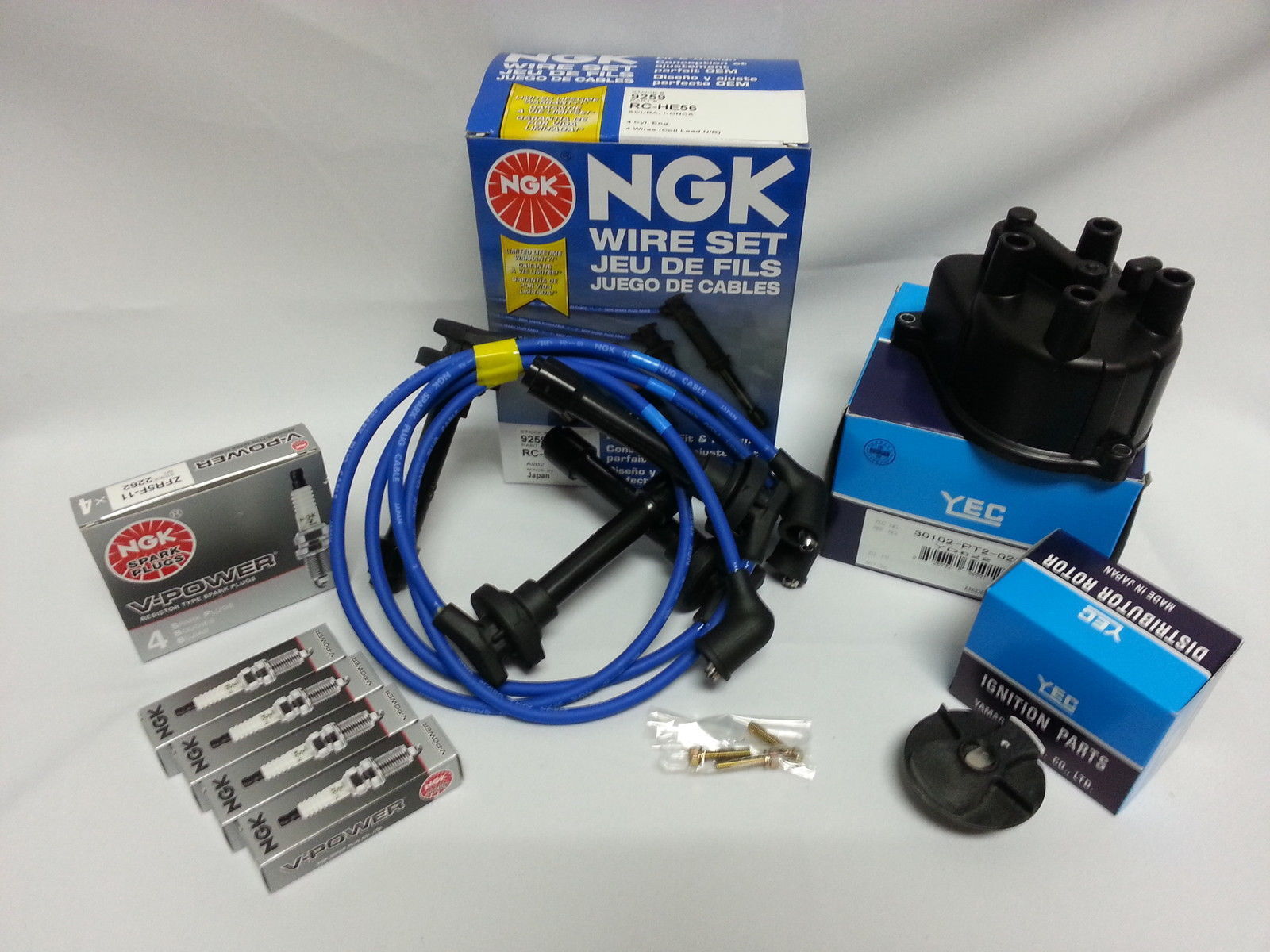 Tune Up Kit (NGK V-Power Plugs) fits for Honda Civic CX DX LX EX 1.6L 96-00
